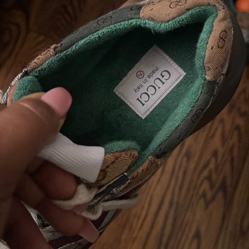 brick red Original GG canvas Gucci sneakers